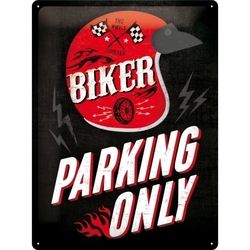 Biker - Parking Only Blechschild