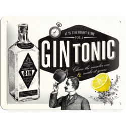 Gin Tonic Blechschild
