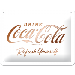 Coca-Cola Blechschild White