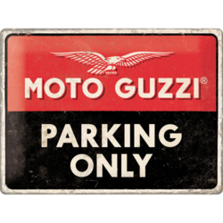 Moto Guzzi - Parking Only Blechschild