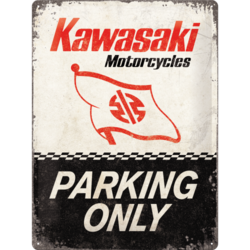 Kawasaki - Parking Only Blechschild